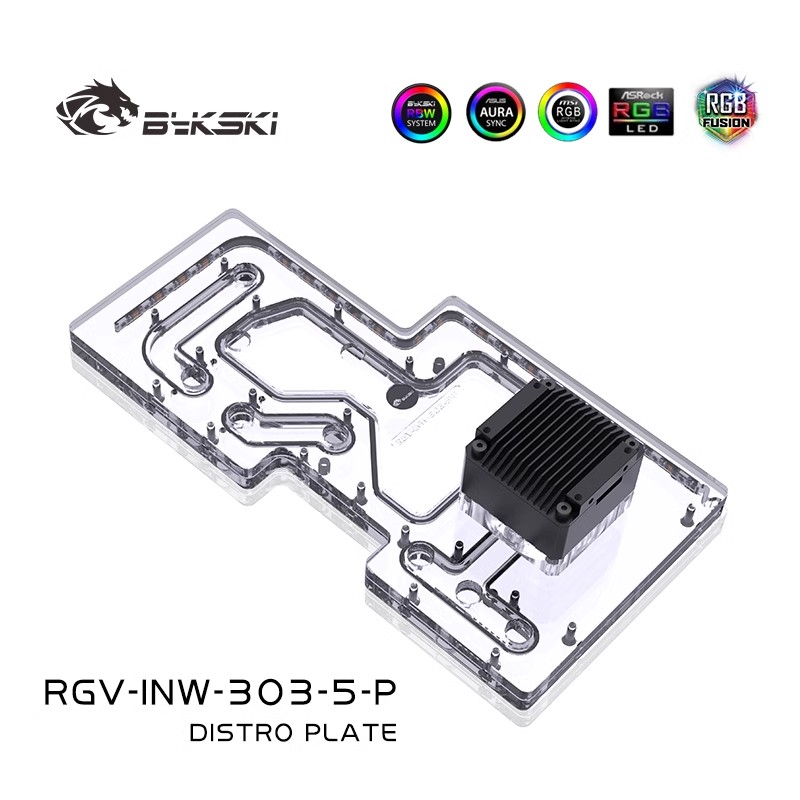 BYKSKI Acrylic Board Water Cha - Distro Plate Ddc Pump Combo ulasan dan harga