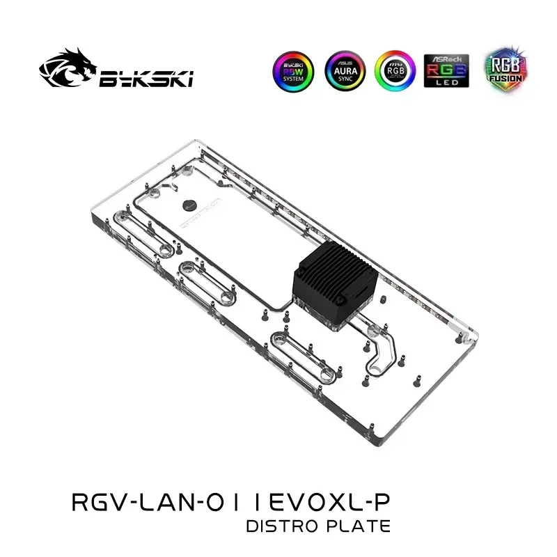 Bykski Acrylic Distro Plate /B - Distro Plate Ddc Pump Combo ulasan dan harga