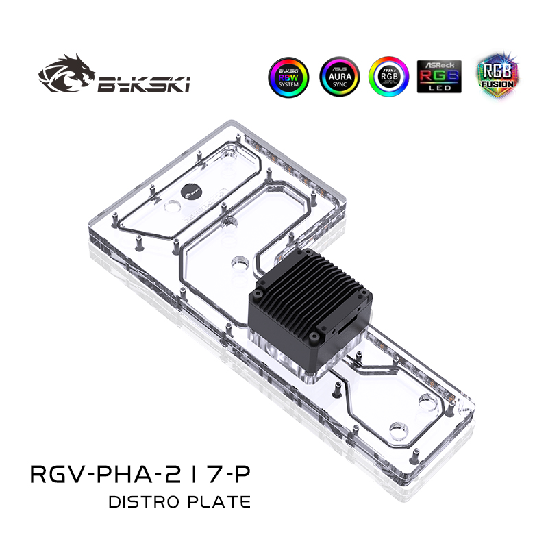 Bykski RGV-PHA-217-P Acrylic D - Distro Plate Ddc Pump Combo ulasan dan harga
